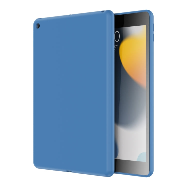 For iPad 10.2 2021 / 2020 / 2019 Mutural Silicone Microfiber Tablet Case(Light Blue) - free shipping - PMC TechLife - Order now!