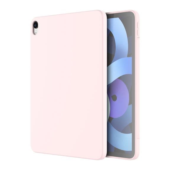 For iPad Air 11 2024 / Air 2022 /  Air 2020 10.9 Mutural Silicone Microfiber Tablet Case(Pink)