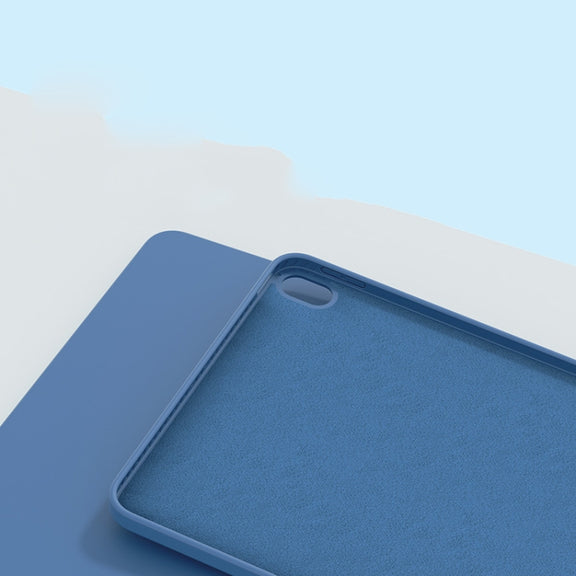 For iPad Air 11 2024 / Air 2022 /  Air 2020 10.9 Mutural Silicone Microfiber Tablet Case(Midnight Blue)