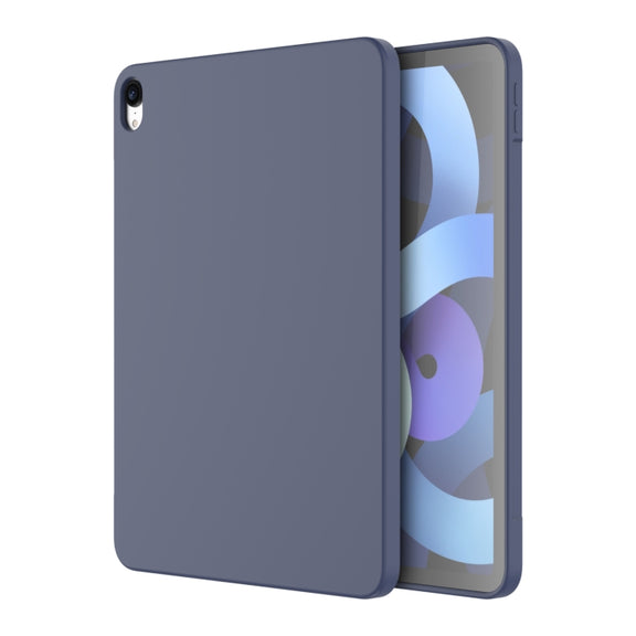 For iPad Air 11 2024 / Air 2022 /  Air 2020 10.9 Mutural Silicone Microfiber Tablet Case(Midnight Blue)
