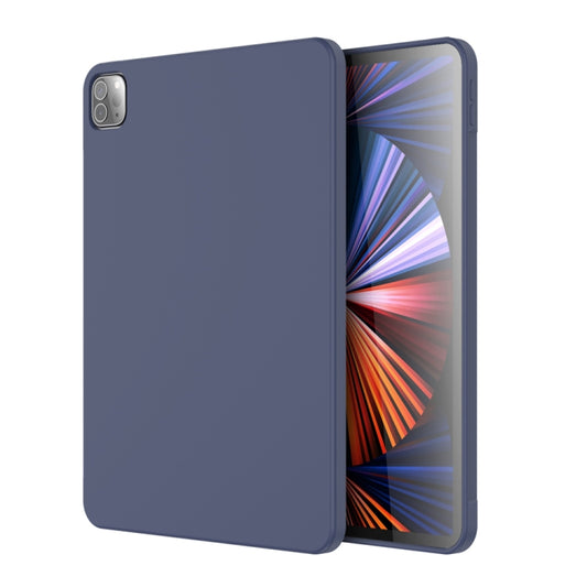 For iPad Pro 12.9 inch 2022 / 2021 / 2020 Mutural Silicone Microfiber Tablet Case(Midnight Blue) - free shipping - PMC Jewellery - Order now!