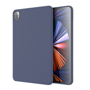 For iPad Pro 12.9 inch 2022 / 2021 / 2020 Mutural Silicone Microfiber Tablet Case(Midnight Blue)