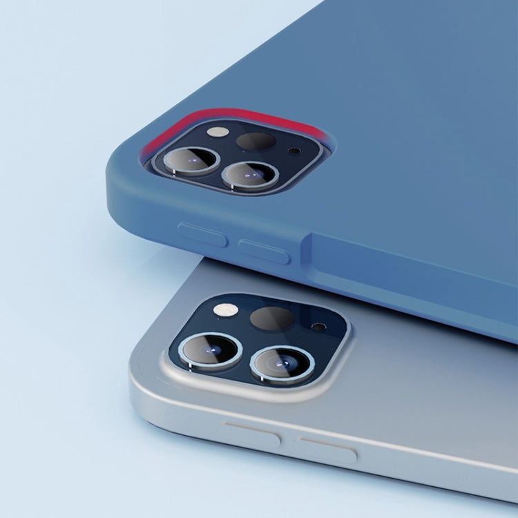 For iPad Pro 12.9  inch 2022 / 2021 / 2020 Mutural Silicone Microfiber Tablet Case(Lavender)