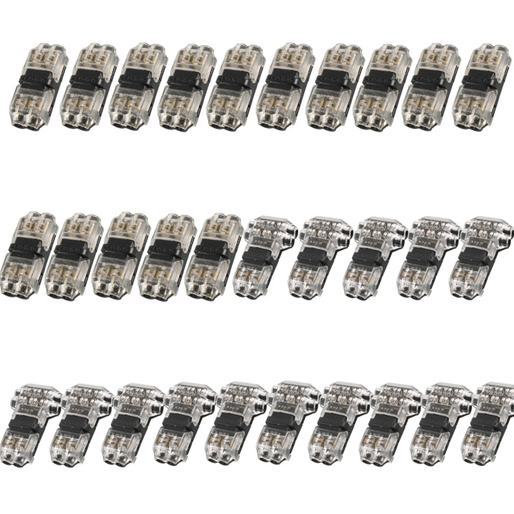 A6537 30 in 1 Car T-type + H-typeTransparent Stripping-free Terminal Block - Booster Cable & Clip by PMC TechLife | Online Shopping South Africa | PMC TechLife | Buy Now Pay Later Mobicred