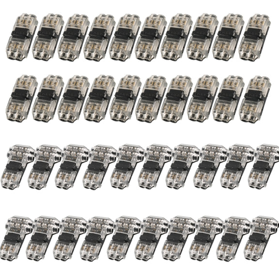 A6538 40 in 1 Car T-type + H-typeTransparent Stripping-free Terminal Block