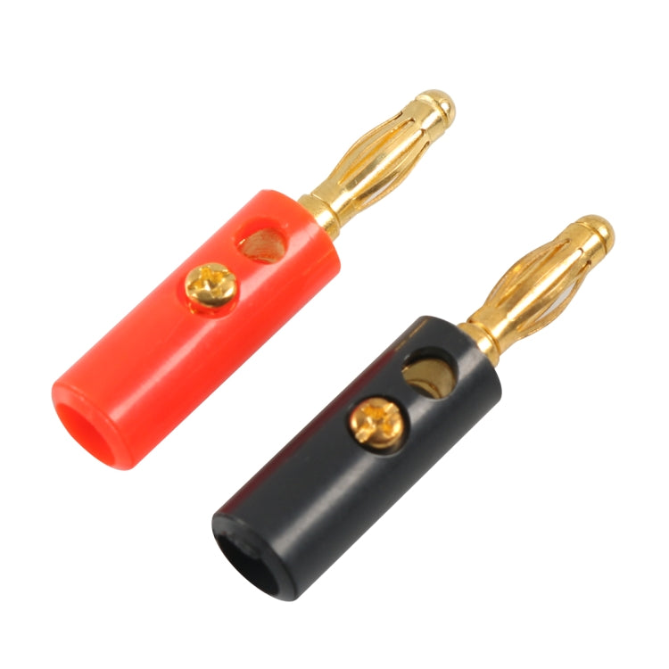 A6549 40 in 1 Car Red and Black Cover Gold-plated 4mm Banana Head Audio Plug - free shipping - PMC TechLife - Order now!