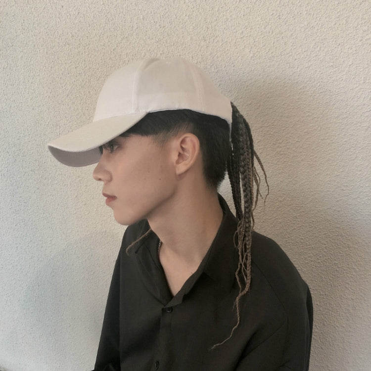 Dreadlocks Wig Hat One-piece Headgear for Men and Women, Style: White Cap(Light Brown Braid About 35cm) - free shipping - PMC TechLife - Order now!
