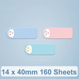 14 x 40mm 160 Sheets Thermal Printing Label Paper For NiiMbot D101 / D11(Cute Baby) - Printer Accessories by PMC TechLife | Online Shopping South Africa | PMC TechLife | Buy Now Pay Later Mobicred