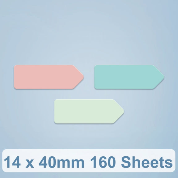 14 x 40mm 160 Sheets Thermal Printing Label Paper For NiiMbot D101 / D11(Arrow Direction)