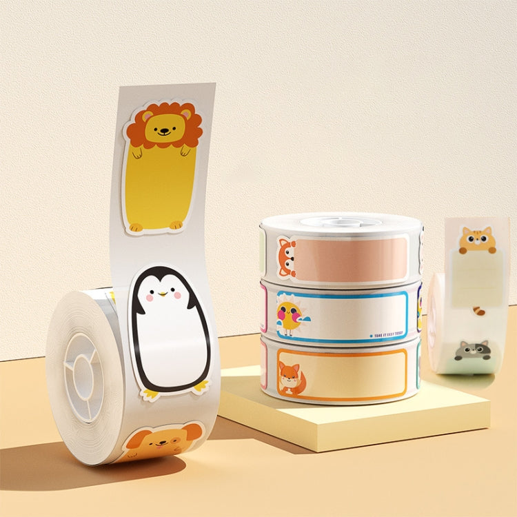 14 x 40mm 160 Sheets Thermal Printing Label Paper For NiiMbot D101 / D11(Animals)