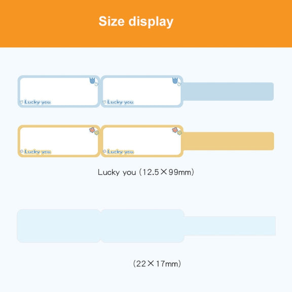 25 x 78mm  90 Sheets Thermal Label Data Cable Sort Stickers For NiiMbot D101 / D11(White)