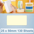 25 x 50mm 130 Sheets Thermal Printing Label Paper Stickers For NiiMbot D101 / D11(Lemon Yellow) - Printer Accessories by PMC TechLife | Online Shopping South Africa | PMC TechLife | Buy Now Pay Later Mobicred
