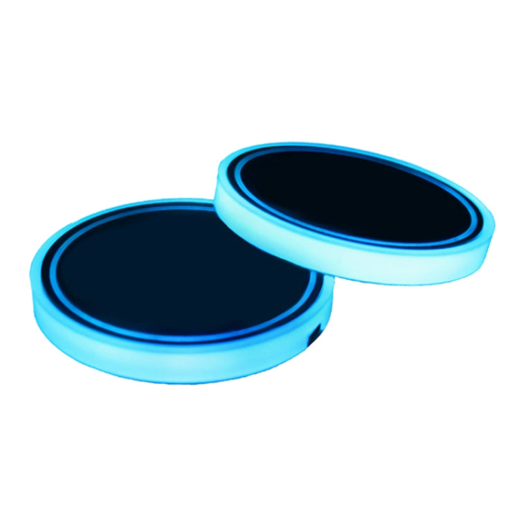 Car AcrylicColorful USB Charger Water Cup Groove LED Atmosphere Light(Christmas)