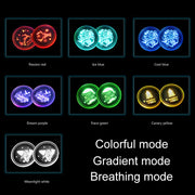 Car AcrylicColorful USB Charger Water Cup Groove LED Atmosphere Light(Christmas)