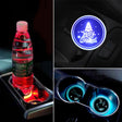 Car AcrylicColorful USB Charger Water Cup Groove LED Atmosphere Light(English Tree) - Car Drink Holders by PMC TechLife | Online Shopping South Africa | PMC TechLife | Buy Now Pay Later Mobicred
