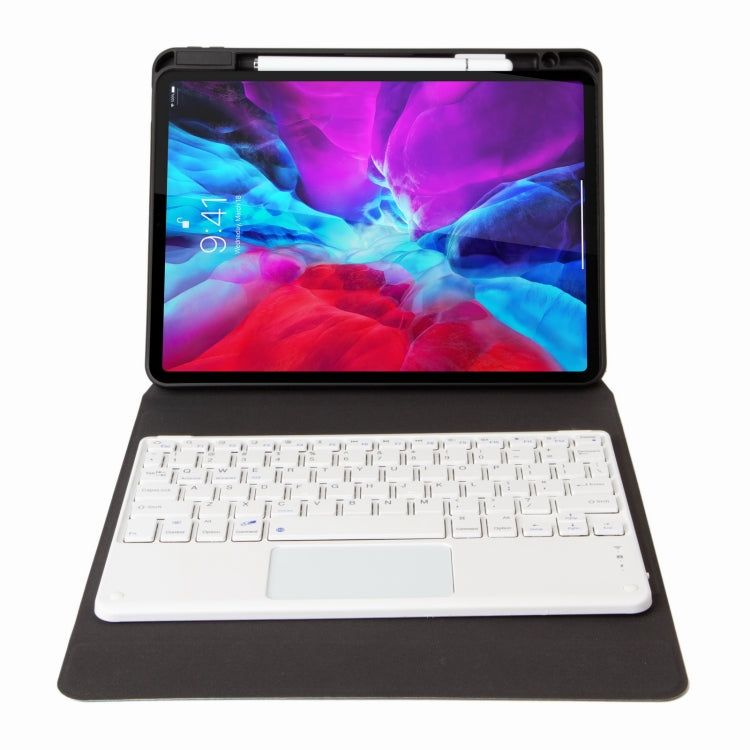 H-102C Touch Bluetooth Keyboard Leather Case with Rear Three-fold Holder For iPad 10.2 2020 & 2019 / Pro 10.5 inch(Purple) - Universal by PMC TechLife | Online Shopping South Africa | PMC TechLife
