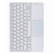H-102C Touch Bluetooth Keyboard Leather Case with Rear Three-fold Holder For iPad 10.2 2020 & 2019 / Pro 10.5 inch(Pink Blue)