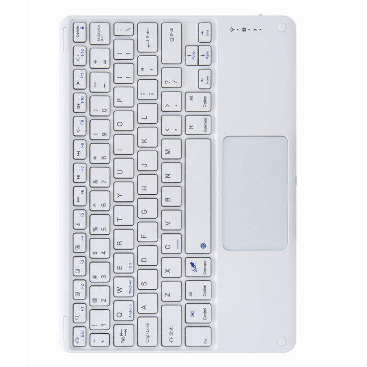 H-102C Touch Bluetooth Keyboard Leather Case with Rear Three-fold Holder For iPad 10.2 2020 & 2019 / Pro 10.5 inch(Pink Blue)