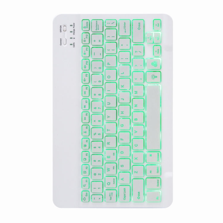 H-102S Monochrome Backlight Bluetooth Keyboard Leather Case with Rear Three-fold Holder For iPad 10.2 2020 & 2019 / Pro 10.5 inch(Purple) - Universal by PMC TechLife | Online Shopping South Africa | PMC TechLife