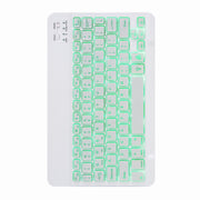 H-109S Monochrome Backlight Bluetooth Keyboard Leather Case with Rear Three-fold Holder For iPad Pro 11 inch 2021 & 2020 & 2018 / Air 2020 10.9(Purple)
