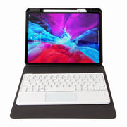 H-109C Touch Bluetooth Keyboard Leather Case with Rear Three-fold Holder For iPad Pro 11 inch 2021 & 2020 & 2018 / Air 2020 10.9(Rainbow)