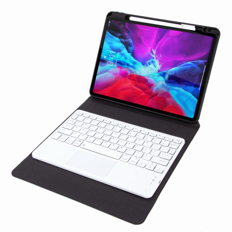 H-109C Touch Bluetooth Keyboard Leather Case with Rear Three-fold Holder For iPad Pro 11 inch 2021 & 2020 & 2018 / Air 2020 10.9(Rainbow)