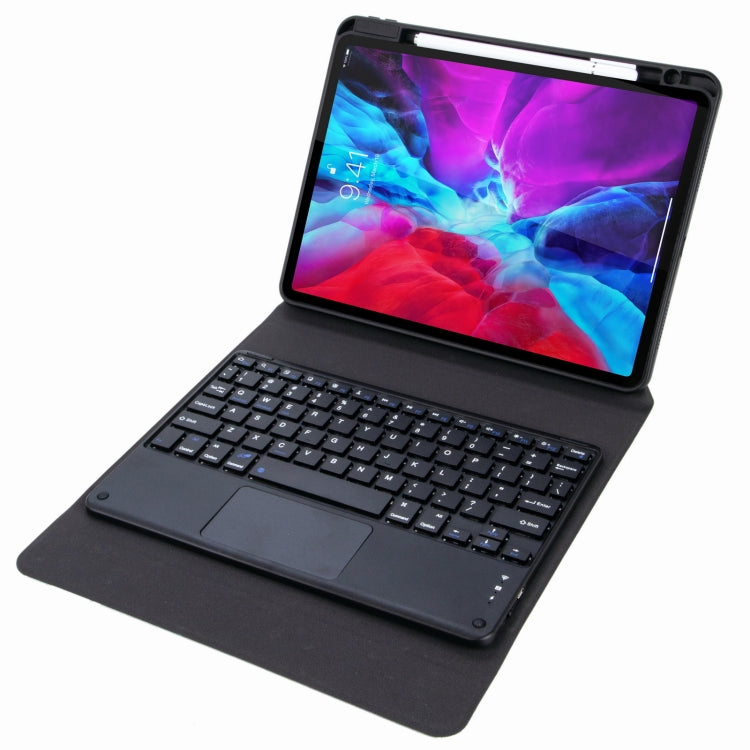 H-109C Touch Bluetooth Keyboard Leather Case with Rear Three-fold Holder For iPad Pro 11 inch 2021 & 2020 & 2018 / Air 2020 10.9(Black) - Universal by PMC TechLife | Online Shopping South Africa | PMC TechLife