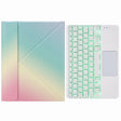 H-109CS Touch Backlight Bluetooth Keyboard Leather Case with Rear Three-fold Holder For iPad Pro 11 inch 2021 & 2020 & 2018 / Air 2020 10.9(Rainbow) - Universal by PMC TechLife | Online Shopping South Africa | PMC TechLife