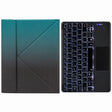 H-109CS Touch Backlight Bluetooth Keyboard Leather Case with Rear Three-fold Holder For iPad Pro 11 inch 2021 & 2020 & 2018 / Air 2020 10.9(Dark Night Green) - Universal by PMC TechLife | Online Shopping South Africa | PMC TechLife