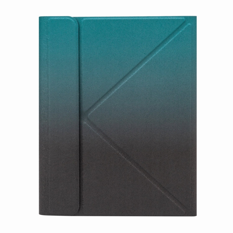 H-109CS Touch Backlight Bluetooth Keyboard Leather Case with Rear Three-fold Holder For iPad Pro 11 inch 2021 & 2020 & 2018 / Air 2020 10.9(Dark Night Green) - Universal by PMC TechLife | Online Shopping South Africa | PMC TechLife