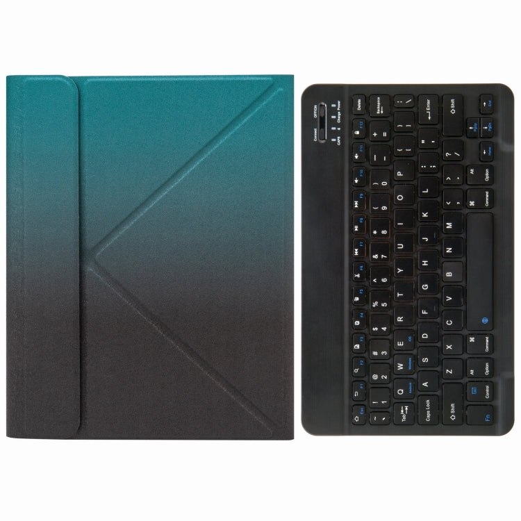 H-102 Bluetooth Keyboard Leather Case with Rear Three-fold Holder For iPad 10.2 2020 & 2019 / Pro 10.5 inch(Dark Night Green) - Universal by PMC TechLife | Online Shopping South Africa | PMC TechLife