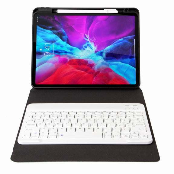 H-109 Bluetooth Keyboard Leather Case with Rear Three-fold Holder For iPad Pro 11 inch 2021 & 2020 & 2018 / Air 2020 10.9(Rainbow)