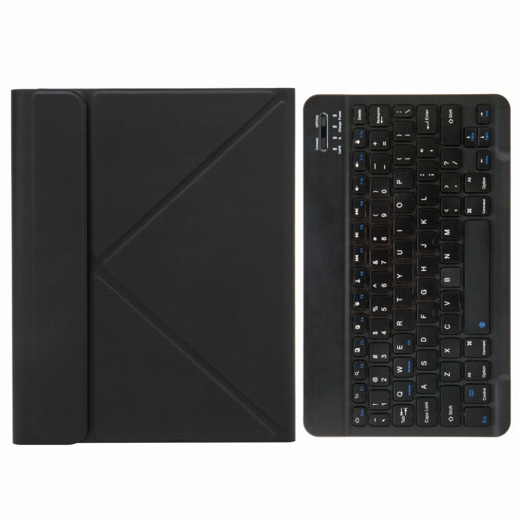 H-109 Bluetooth Keyboard Leather Case with Rear Three-fold Holder For iPad Pro 11 inch 2021 & 2020 & 2018 / Air 2020 10.9(Black) - Universal by PMC TechLife | Online Shopping South Africa | PMC TechLife