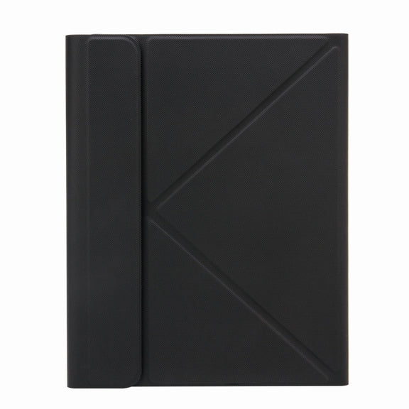 H-109 Bluetooth Keyboard Leather Case with Rear Three-fold Holder For iPad Pro 11 inch 2021 & 2020 & 2018 / Air 2020 10.9(Black)
