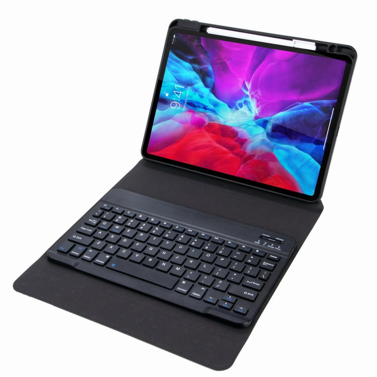 H-109 Bluetooth Keyboard Leather Case with Rear Three-fold Holder For iPad Pro 11 inch 2021 & 2020 & 2018 / Air 2020 10.9(Black) - Universal by PMC TechLife | Online Shopping South Africa | PMC TechLife