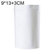 100 PCS/Set Matte Aluminum Foil Snack Stand-up Pouch, Size:9x13+3cm(White)