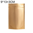 100 PCS/Set Matte Aluminum Foil Snack Stand-up Pouch, Size:9x13+3cm(Gold) - Preservation Supplies by PMC TechLife | Online Shopping South Africa | PMC TechLife | Buy Now Pay Later Mobicred