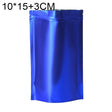 100 PCS/Set Matte Aluminum Foil Snack Stand-up Pouch, Size:10x15+3cm(Blue) - Preservation Supplies by PMC TechLife | Online Shopping South Africa | PMC TechLife | Buy Now Pay Later Mobicred