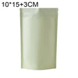 100 PCS/Set Matte Aluminum Foil Snack Stand-up Pouch, Size:10x15+3cm(Beige Yellow) - Preservation Supplies by PMC TechLife | Online Shopping South Africa | PMC TechLife | Buy Now Pay Later Mobicred