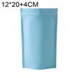 100 PCS/Set Matte Aluminum Foil Snack Stand-up Pouch, Size:12x20+4cm(Sky Blue) - Preservation Supplies by PMC TechLife | Online Shopping South Africa | PMC TechLife | Buy Now Pay Later Mobicred