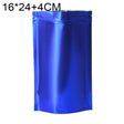 100 PCS/Set Matte Aluminum Foil Snack Stand-up Pouch, Size:16x24+4cm(Blue) - Preservation Supplies by PMC TechLife | Online Shopping South Africa | PMC TechLife | Buy Now Pay Later Mobicred