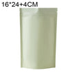 100 PCS/Set Matte Aluminum Foil Snack Stand-up Pouch, Size:16x24+4cm(Beige Yellow) - Preservation Supplies by PMC TechLife | Online Shopping South Africa | PMC TechLife | Buy Now Pay Later Mobicred