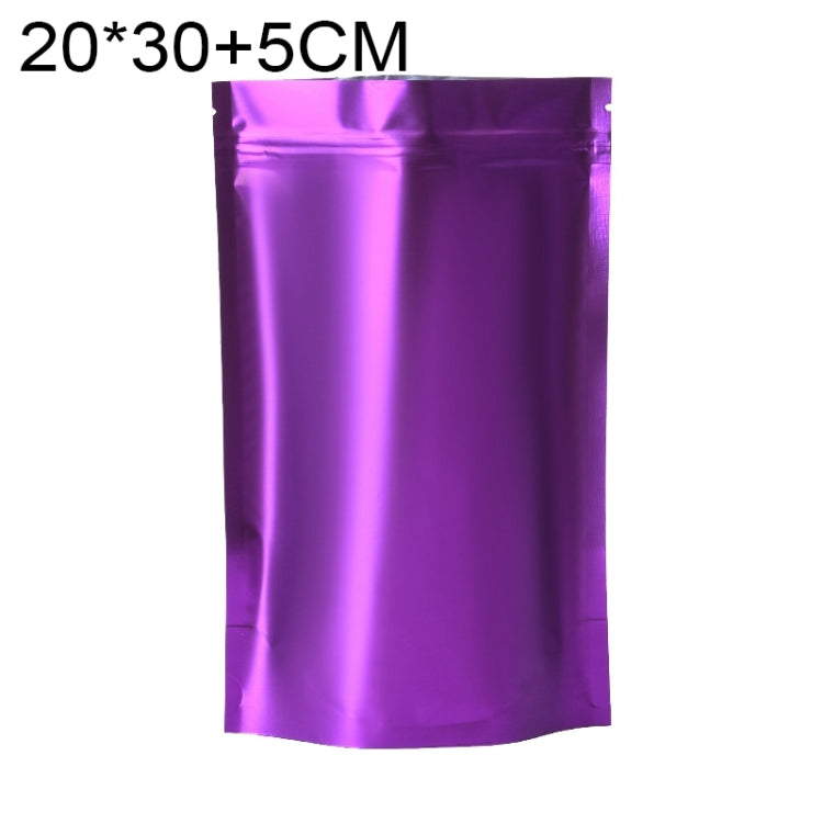 100 PCS/Set Matte Aluminum Foil Snack Stand-up Pouch, Size:20x30+5cm(Purple) - Preservation Supplies by PMC TechLife | Online Shopping South Africa | PMC TechLife | Buy Now Pay Later Mobicred