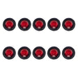 A5010 Red Light 10 in 1 Truck Trailer LED Round Side Marker Lamp - Warning Lights by PMC TechLife | Online Shopping South Africa | PMC TechLife | Buy Now Pay Later Mobicred
