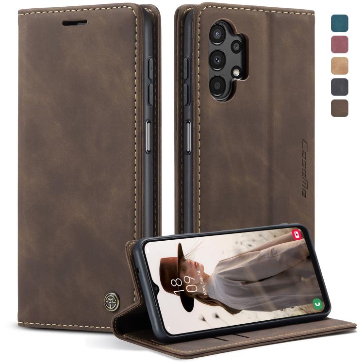 For Samsung Galaxy A13 4G/A13 5G/A04S/A04/M13 5G CaseMe 013 Multifunctional Horizontal Flip Leather Phone Case(Coffee) - free shipping - PMC TechLife - Order now!