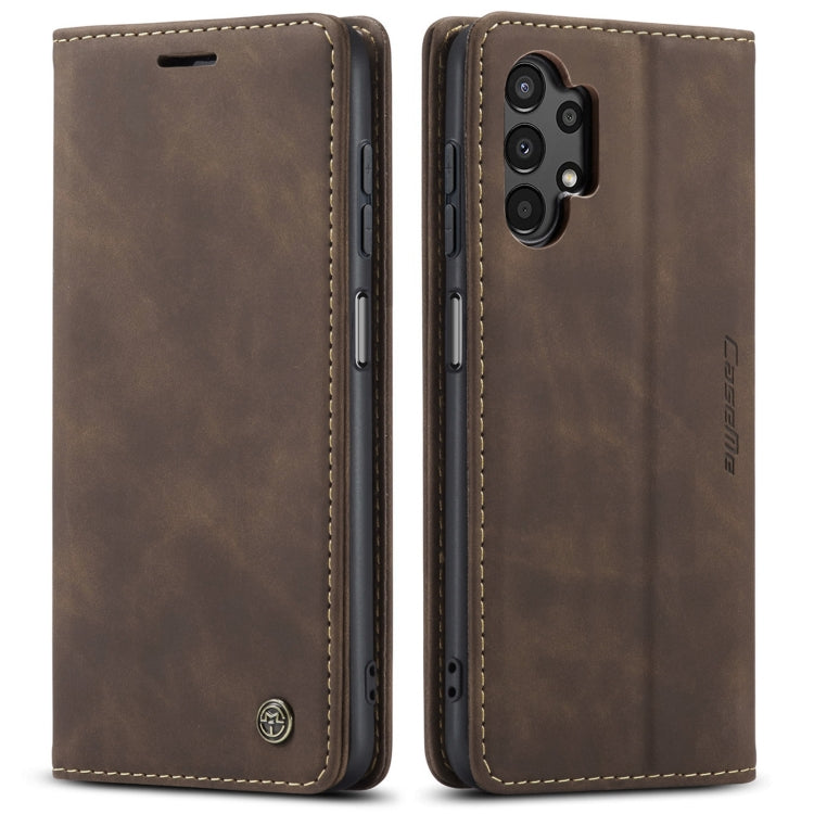 For Samsung Galaxy A13 4G/A13 5G/A04S/A04/M13 5G CaseMe 013 Multifunctional Horizontal Flip Leather Phone Case(Coffee) - free shipping - PMC TechLife - Order now!