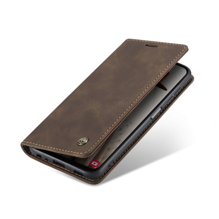 For Samsung Galaxy A13 4G/A13 5G/A04S/A04/M13 5G CaseMe 013 Multifunctional Horizontal Flip Leather Phone Case(Coffee) - free shipping - PMC TechLife - Order now!