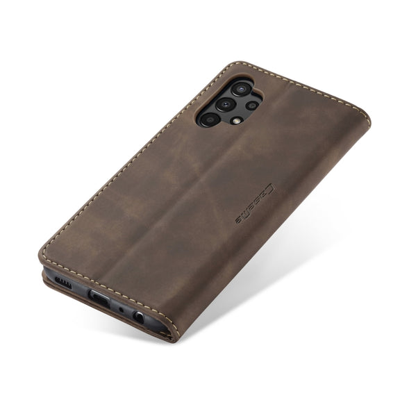 For Samsung Galaxy A13 4G/A13 5G/A04S/A04/M13 5G CaseMe 013 Multifunctional Horizontal Flip Leather Phone Case(Coffee)