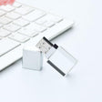 Crystal Flash Light Emitting USB 2.0 Flash Drive Car Music USB Flash Drive, Capacity:64GB(White) - USB Flash Drives by PMC TechLife | Online Shopping South Africa | PMC TechLife | Buy Now Pay Later Mobicred