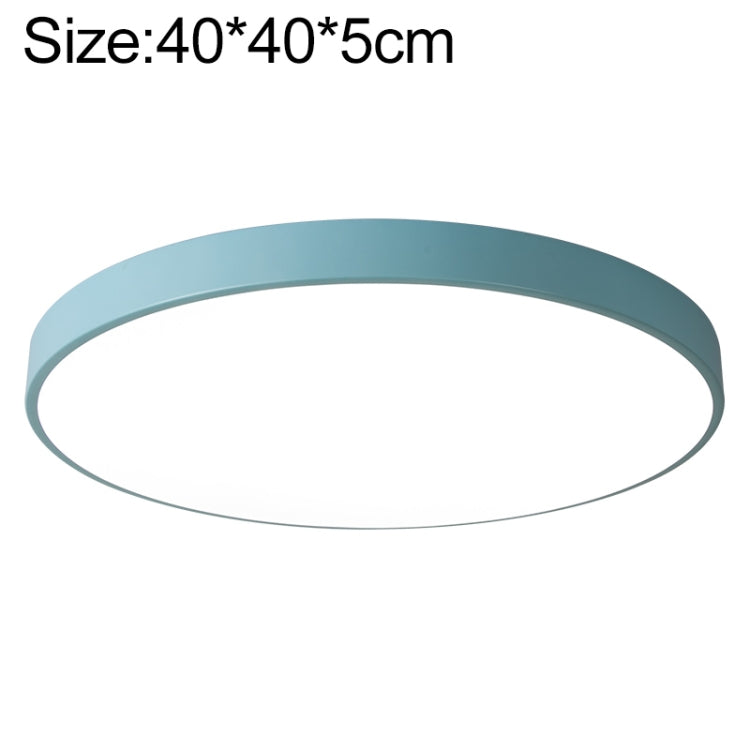 Macaron LED Round Ceiling Lamp, White Light, Size:40cm(Blue) - Celling Lights & Chandeliers by PMc TechLife | Online Shopping South Africa | PMc TechLife | Buy Now Pay Later Mobicred